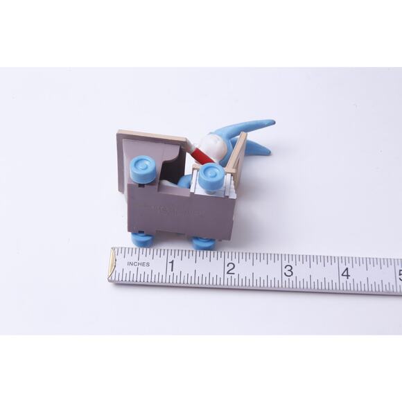 Tiny Toons, Buster Bunny, Blue Rabbit, Wheeled School Desk, 3", Figure, Vehicle, - Picture 3 of 3